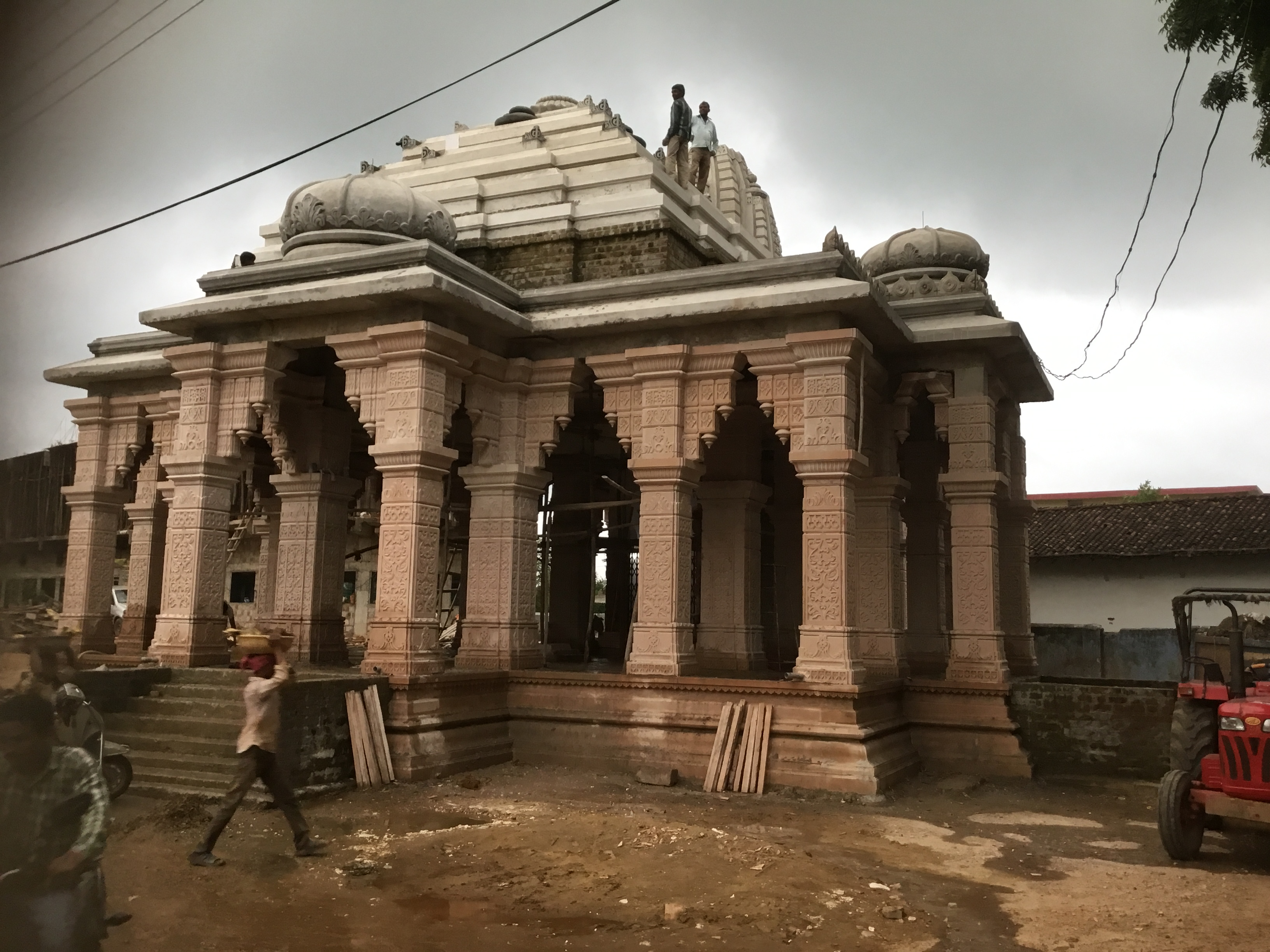 Red Stone wall cladding